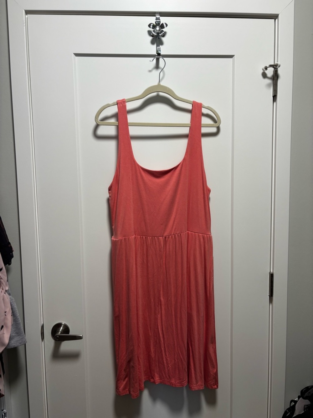 a new day Coral Sleeveless Scoop Neck Dress